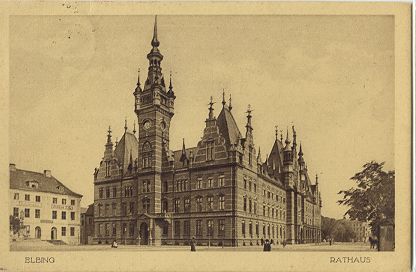 Elbing - Rathaus 1917