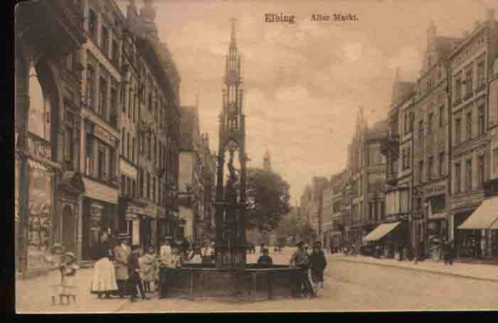Elbing - Alter Markt um. 1910