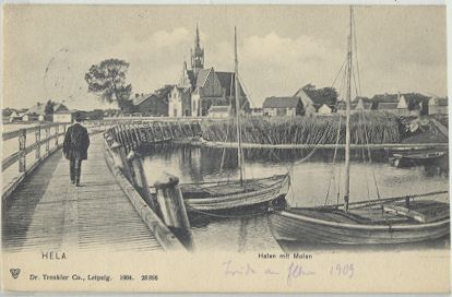 Hela - Molen und Hafen 1909