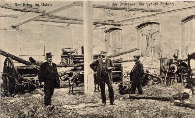 Lyck - Druckerei der Lycker Zeitung 1919